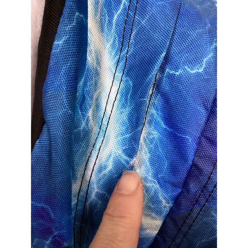 Trans By Jansport Blue Supermax Its Electric Laptop Sleeve Zipper Backpack 17" - Picture 11 of 13